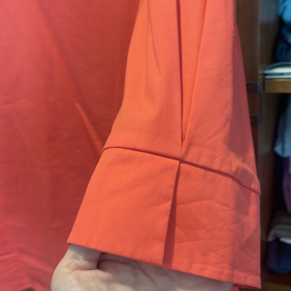 Lafayette 148 Coral 3/4 sleeve tunic Size L - Picture 4 of 6